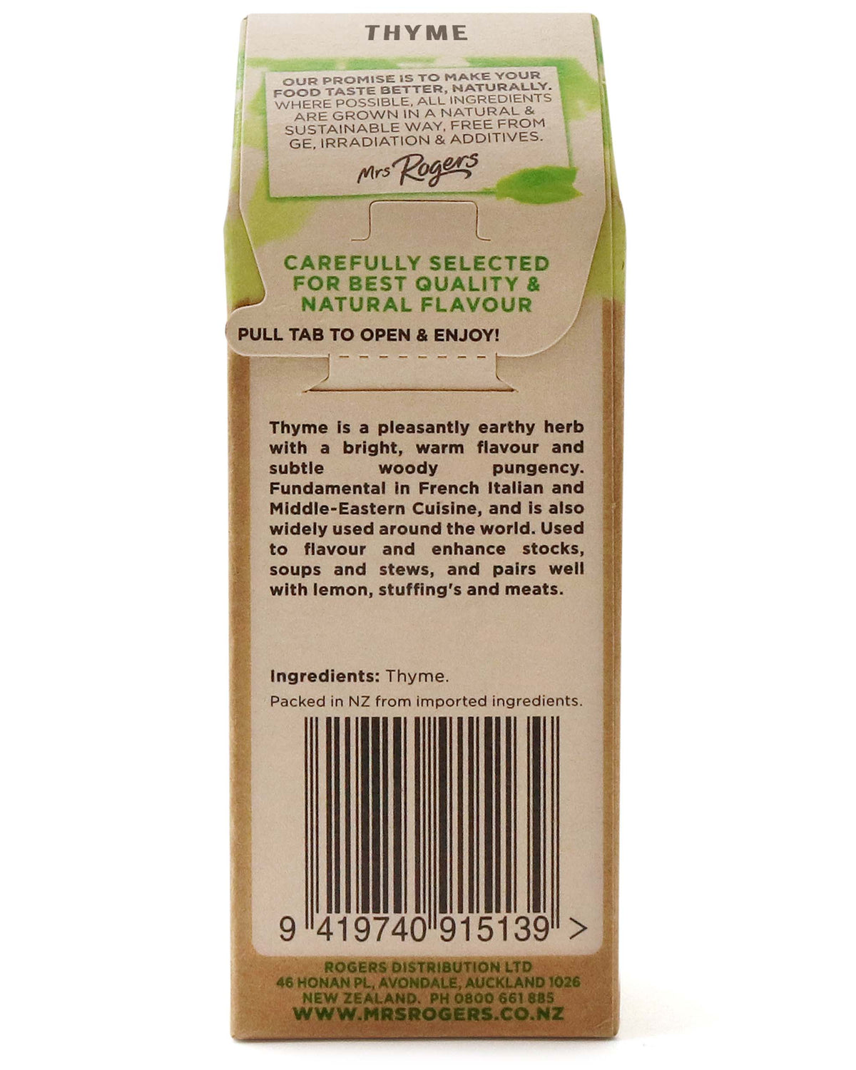 Mrs Rogers ECO Naturals Thyme 15g