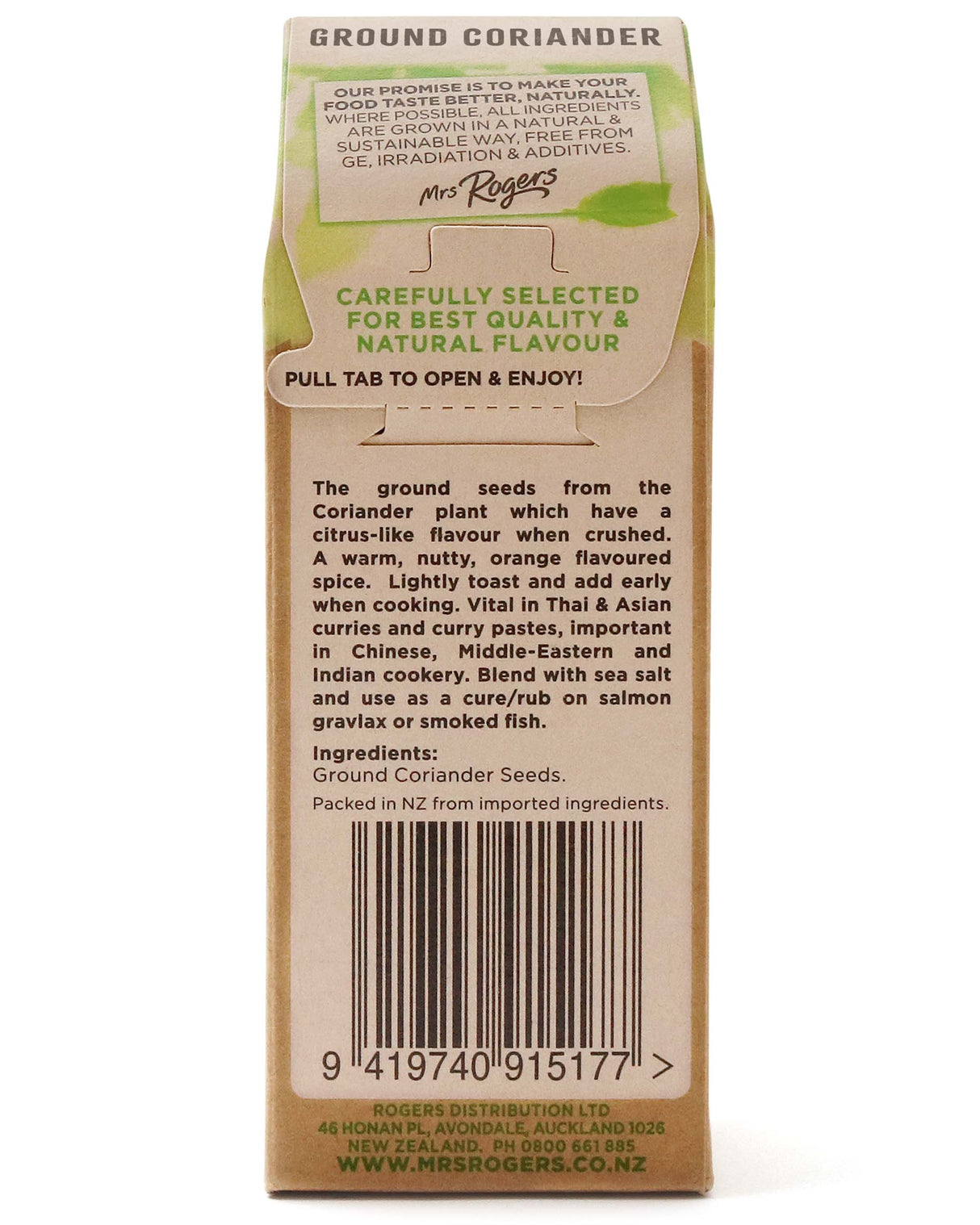 Mrs Rogers ECO Naturals Ground Coriander 30g