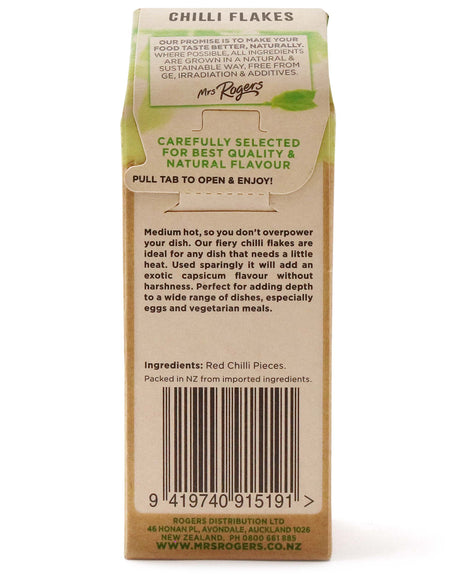 Mrs Rogers ECO Naturals Chilli Flakes 20g