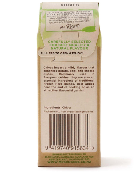 Mrs Rogers ECO Naturals Chives 5g