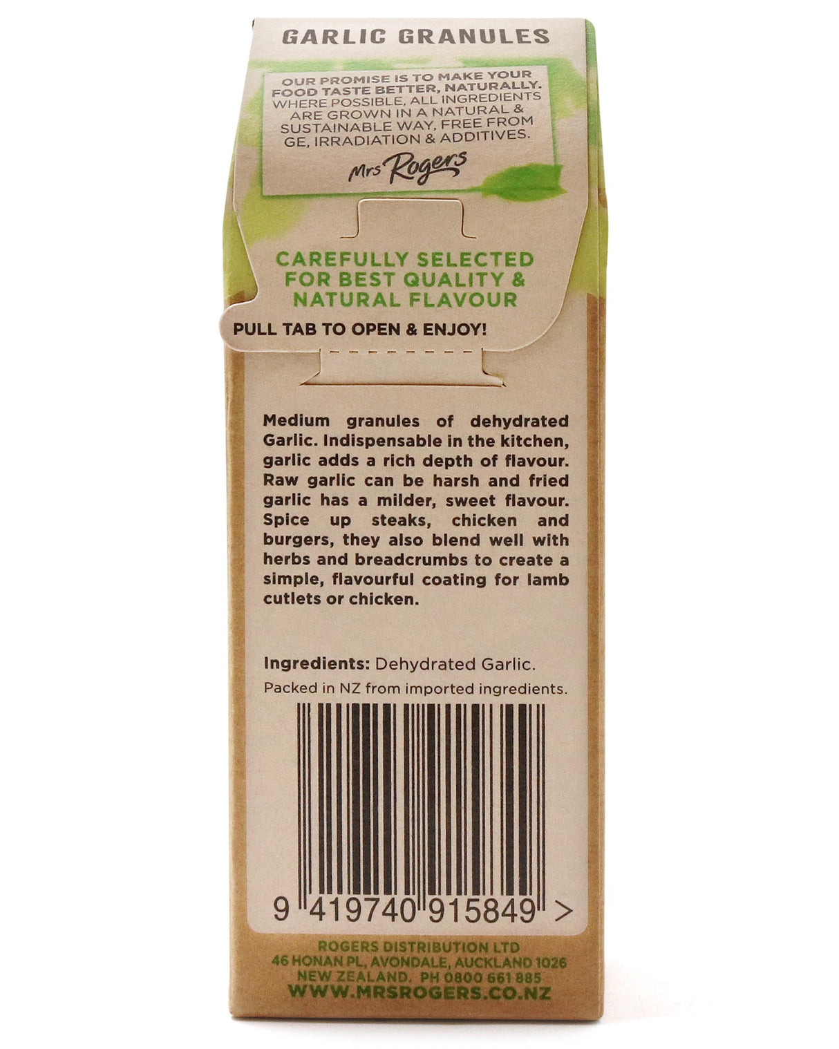 Mrs Rogers ECO Naturals  Garlic Granules 40g
