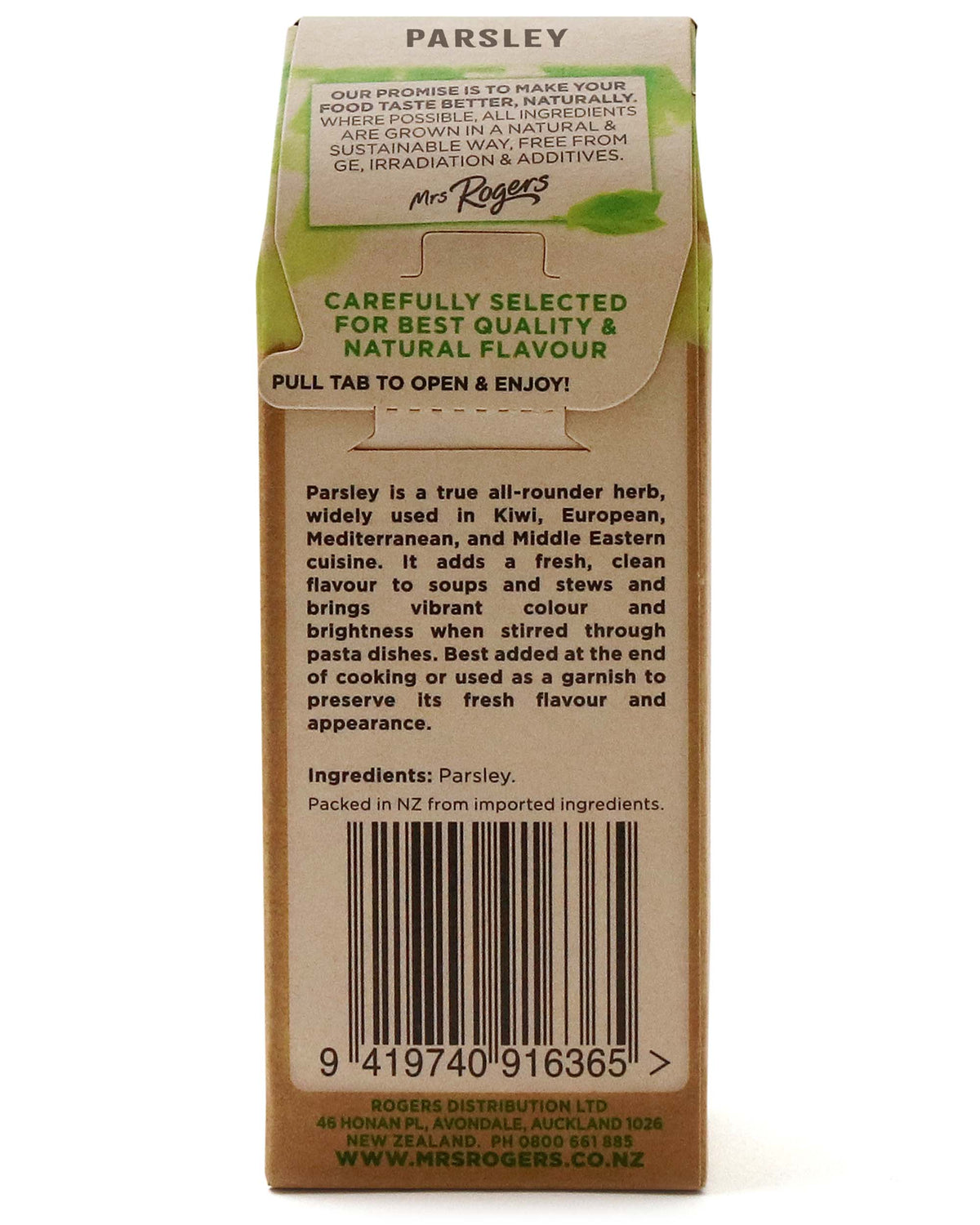 Mrs Rogers ECO Naturals Parsley 8g