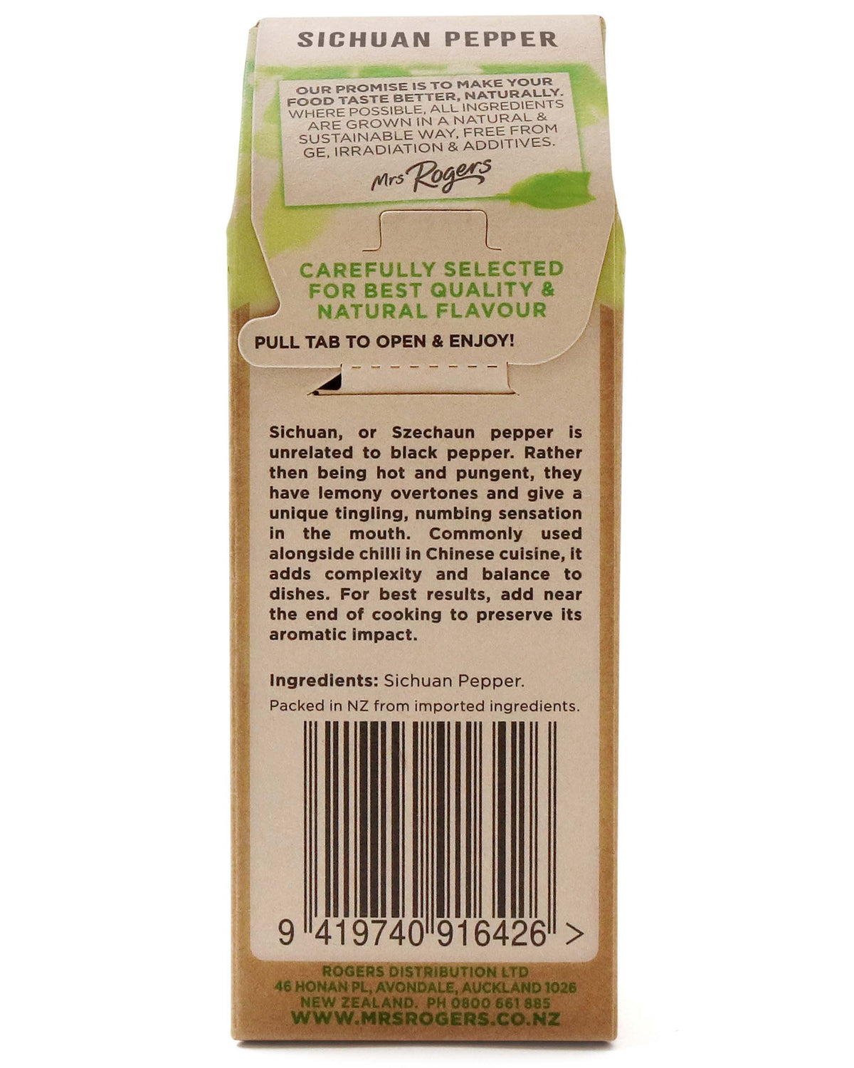 Mrs Rogers ECO Naturals Sichuan Pepper 10g