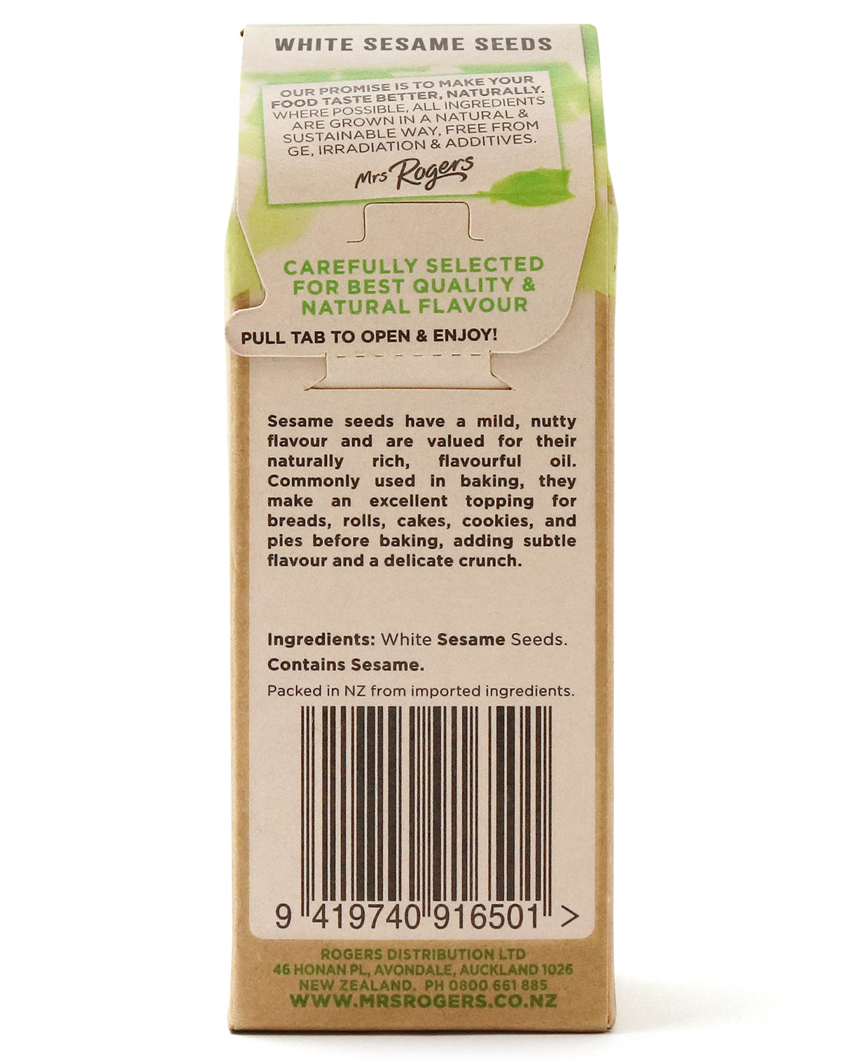 Mrs Rogers ECO Naturals Sesame Seeds White 40g