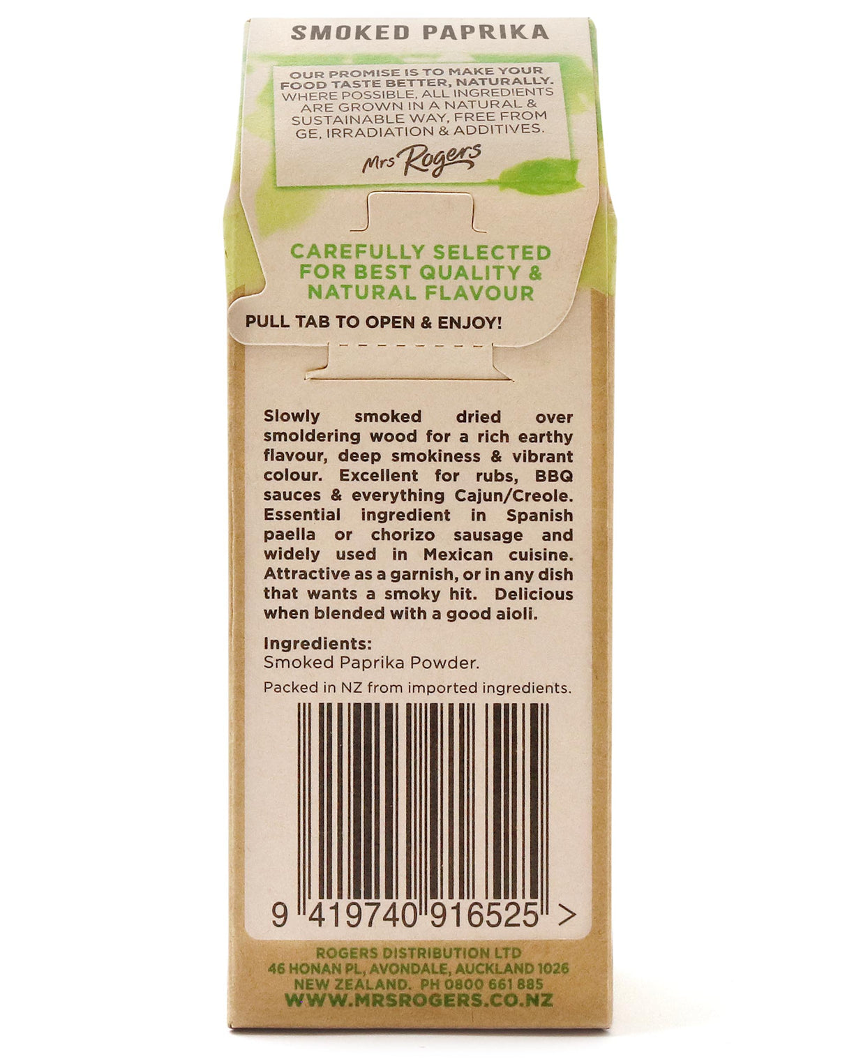 Mrs Rogers ECO Naturals Paprika Smoked 34g