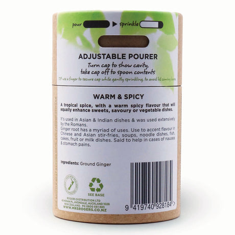 Mrs Rogers Naturals Ground Ginger Canister 82g