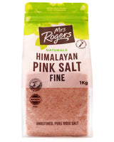 Mrs Rogers Himalayan Pink Salt Fine 1kg Bag