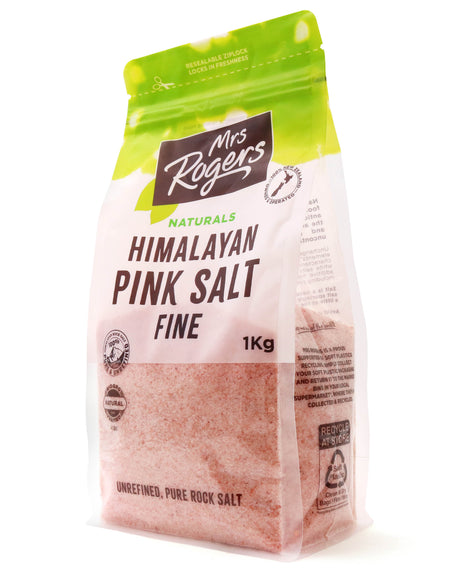 Mrs Rogers Himalayan Pink Salt Fine 1kg Bag