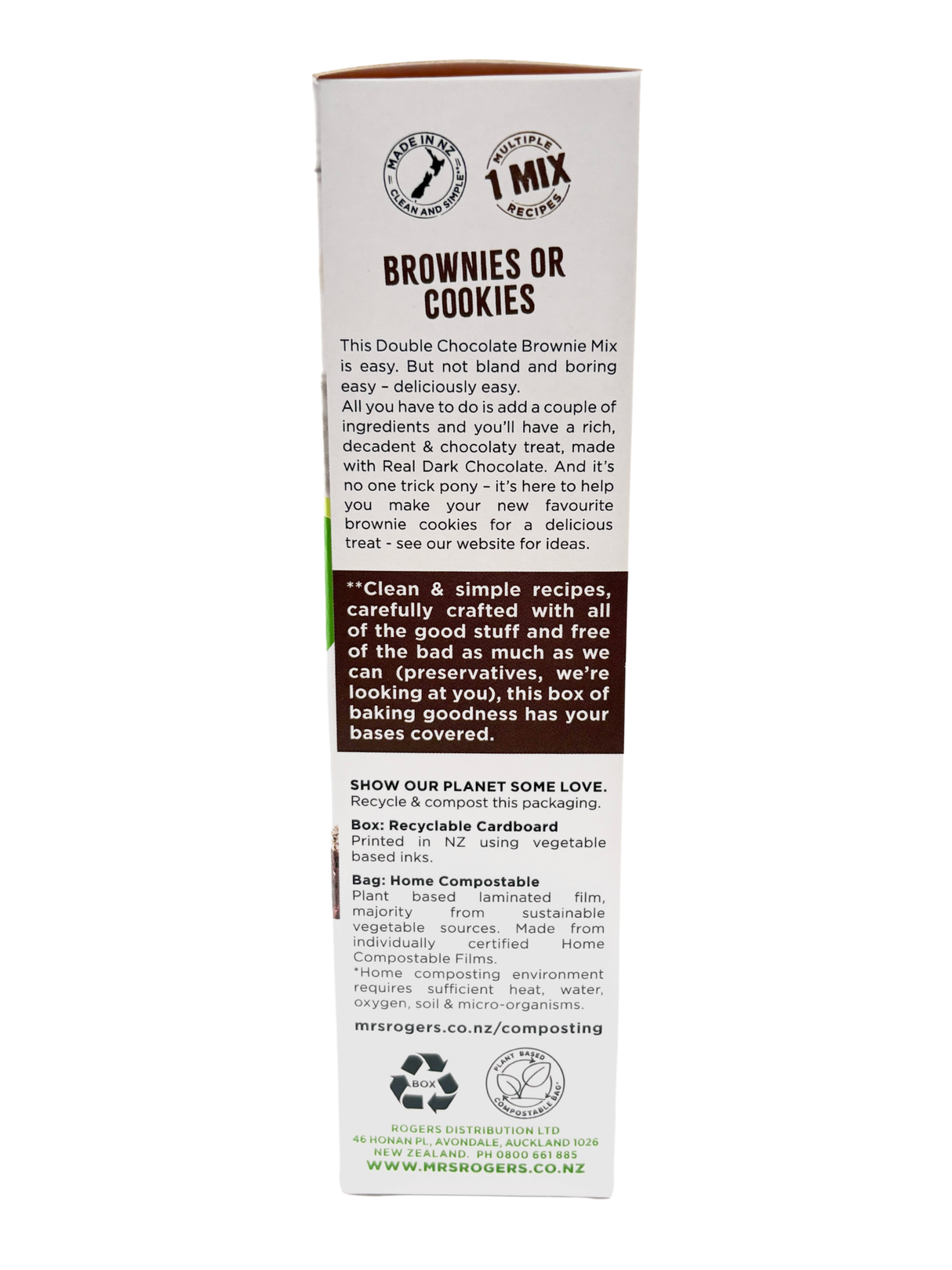 Mrs Rogers Double Chocolate Brownie Mix 500g