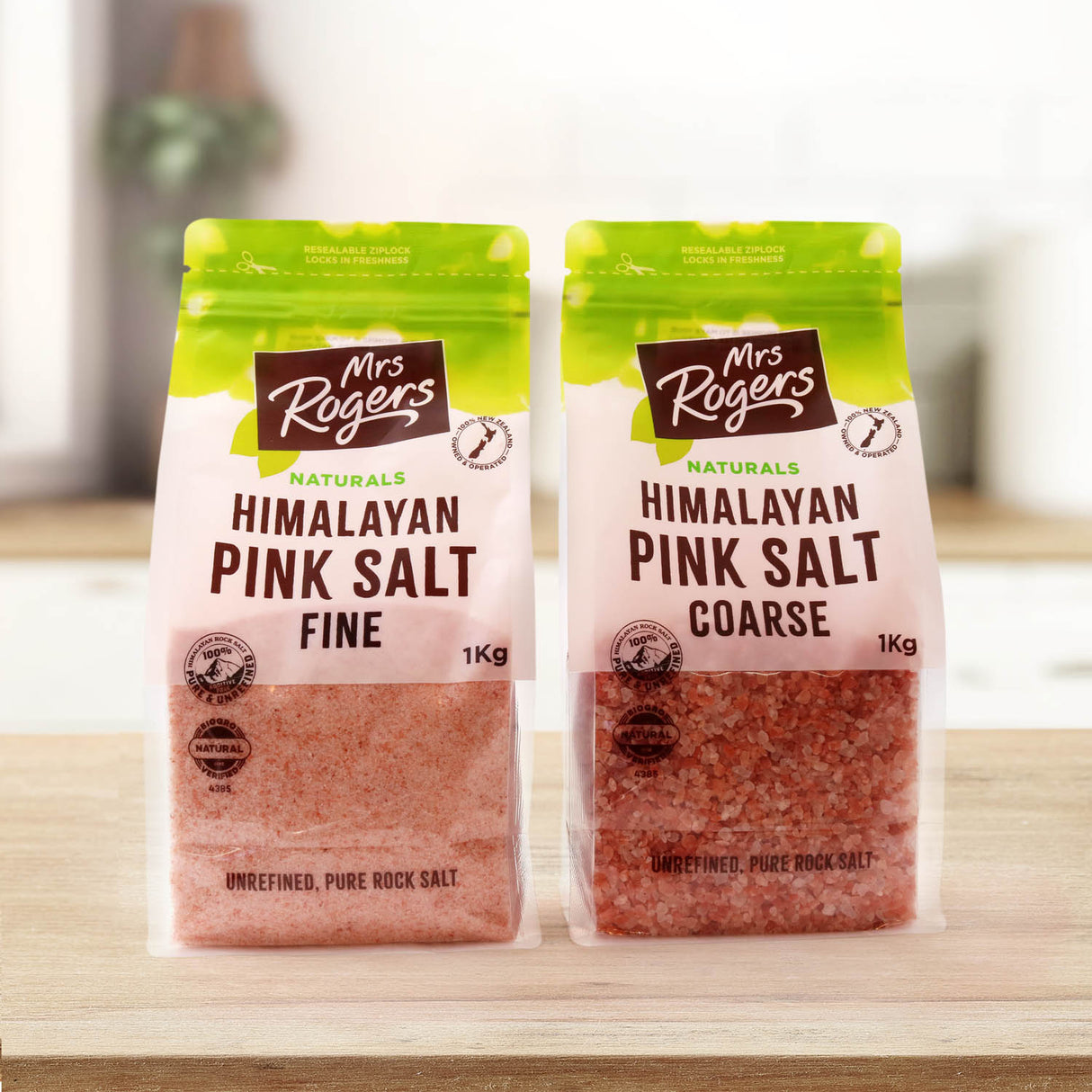 Mrs Rogers Himalayan Pink Salt Coarse 1kg Bag