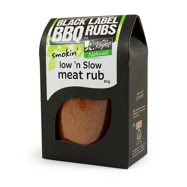 Smokin' low 'n Slow meat rub - Mrs Rogers Black Label BBQ Rubs